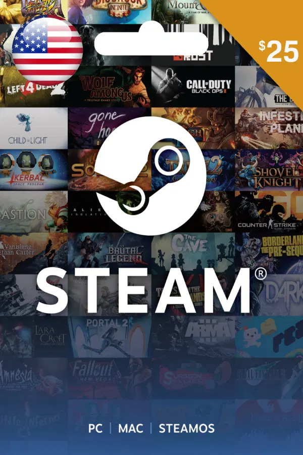 $25 Steam Gift Card
